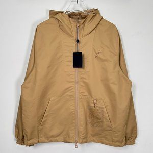 NWT size:L LV Logo printed double-sided windproof hooded windbreaker jacket Khak